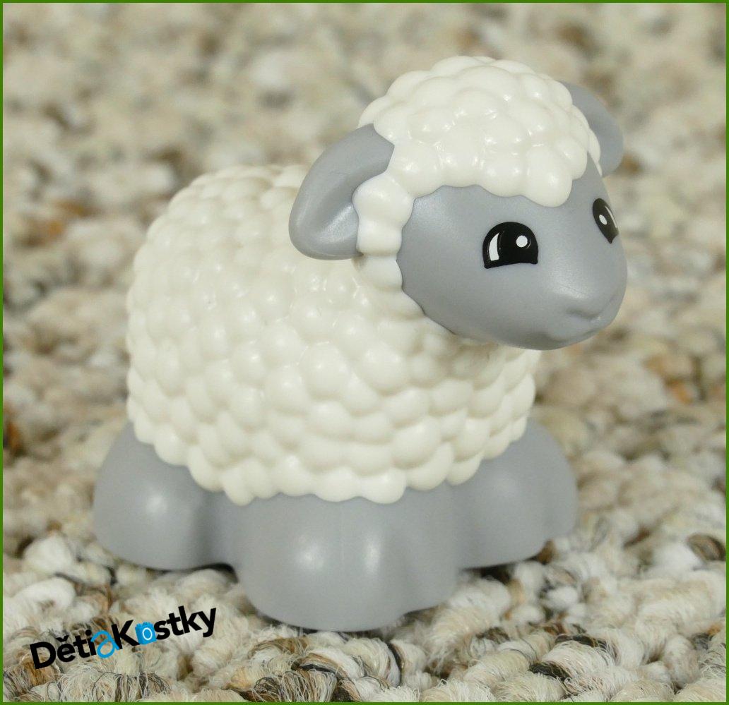 Lego® Duplo® Ovečka Malá Bílá/Šedá