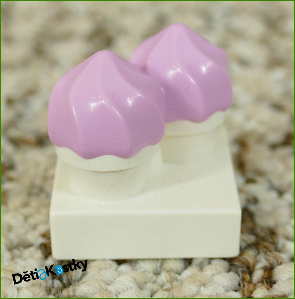 Lego® Duplo® Dortík/2 Zmrzliny Bílá Hranatá/Růžový Krém