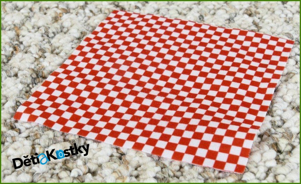 Lego® Duplo® Kobereček/Dečka Červená Károvaná 10x10 cm