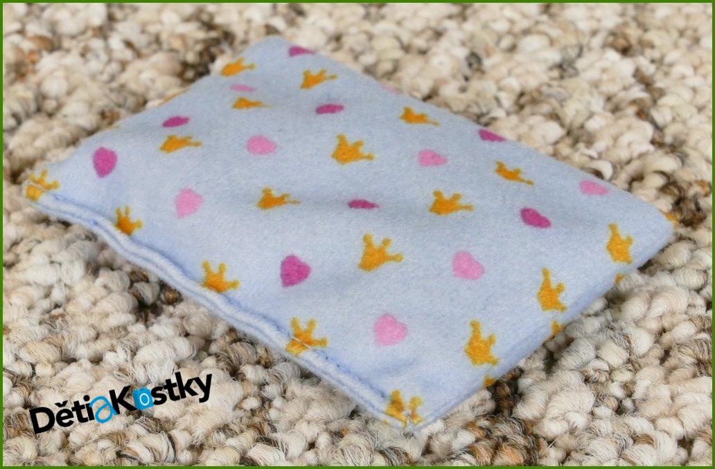 Lego® Duplo® Polštář Modrý s Korunkami a Srdíčky