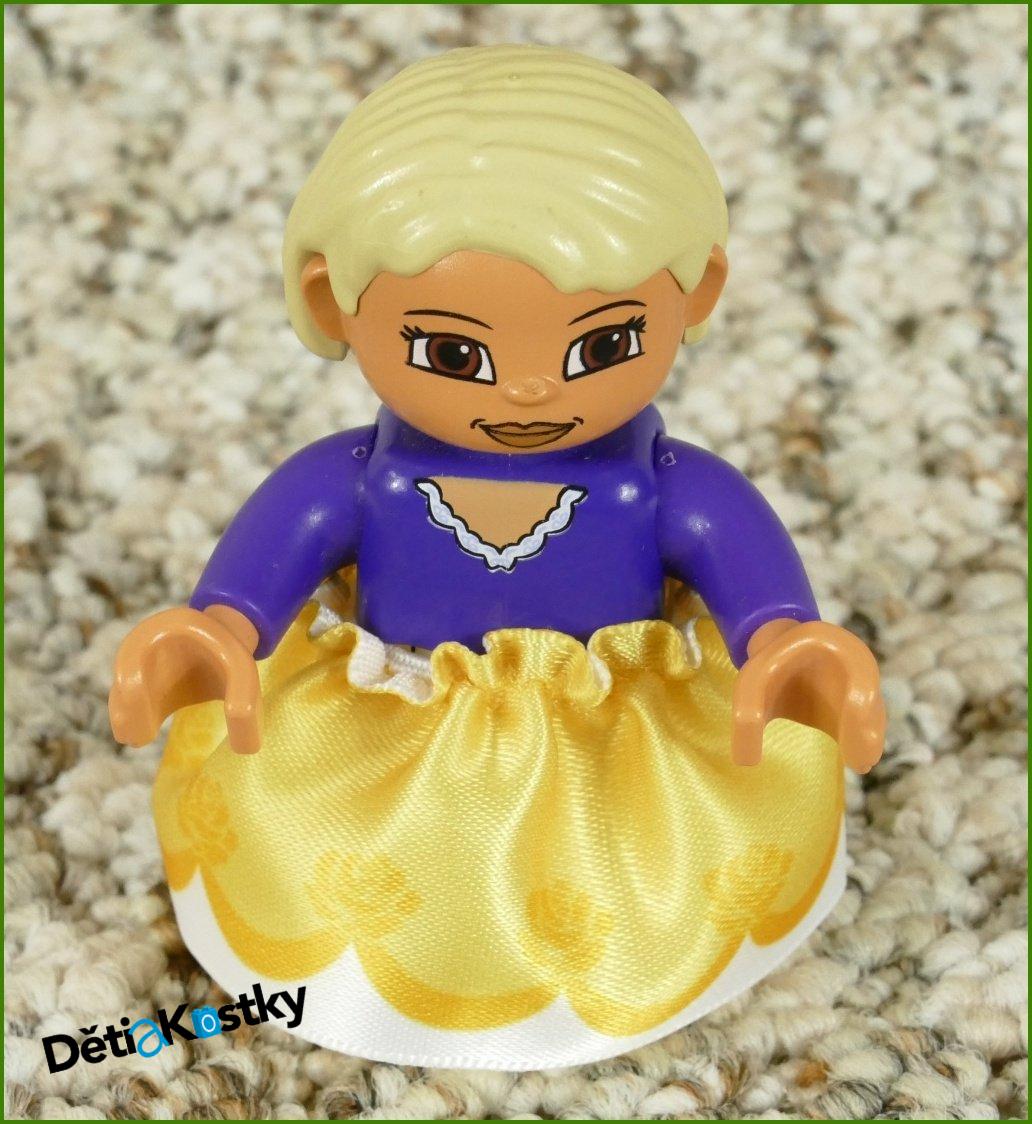 Lego® Duplo® Sukně Oranžová s Bílým Lemem