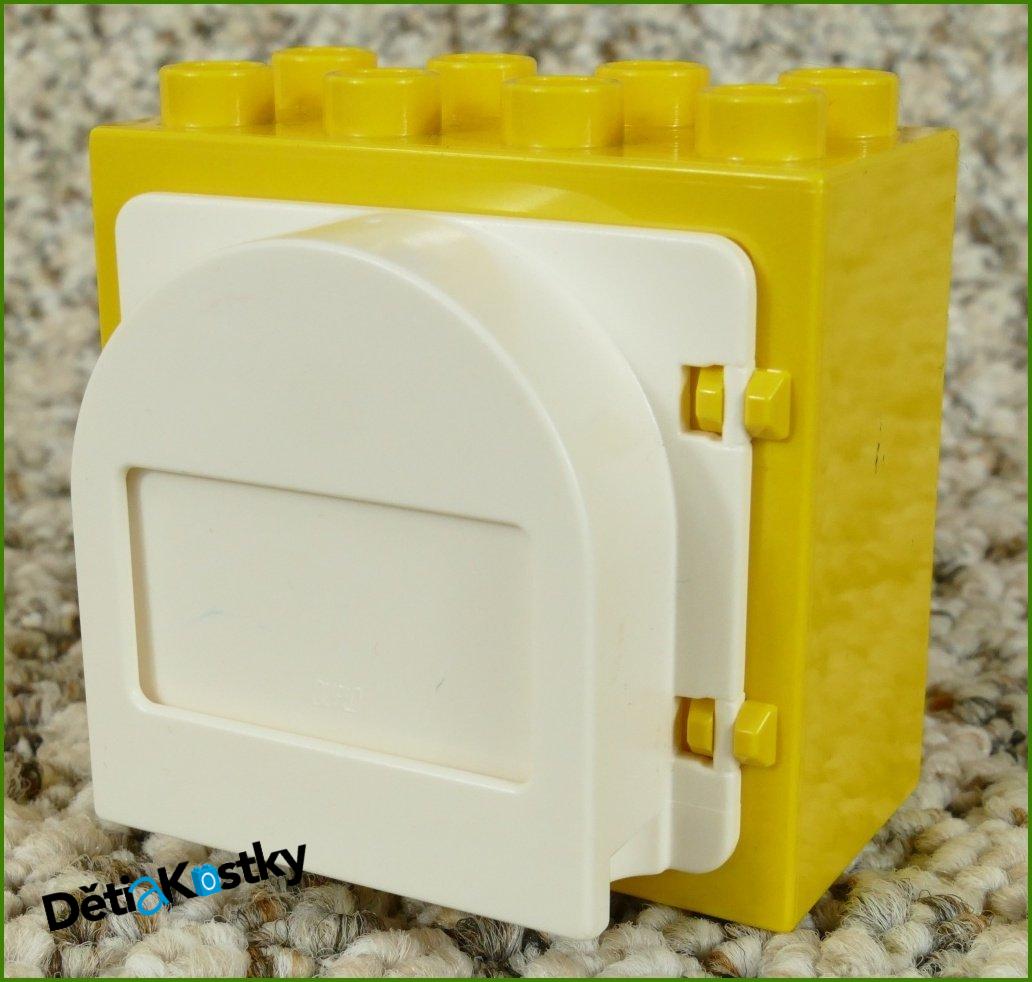 Lego® Duplo® Kostka se Schránkou Žlutá (Bílá Schránka)