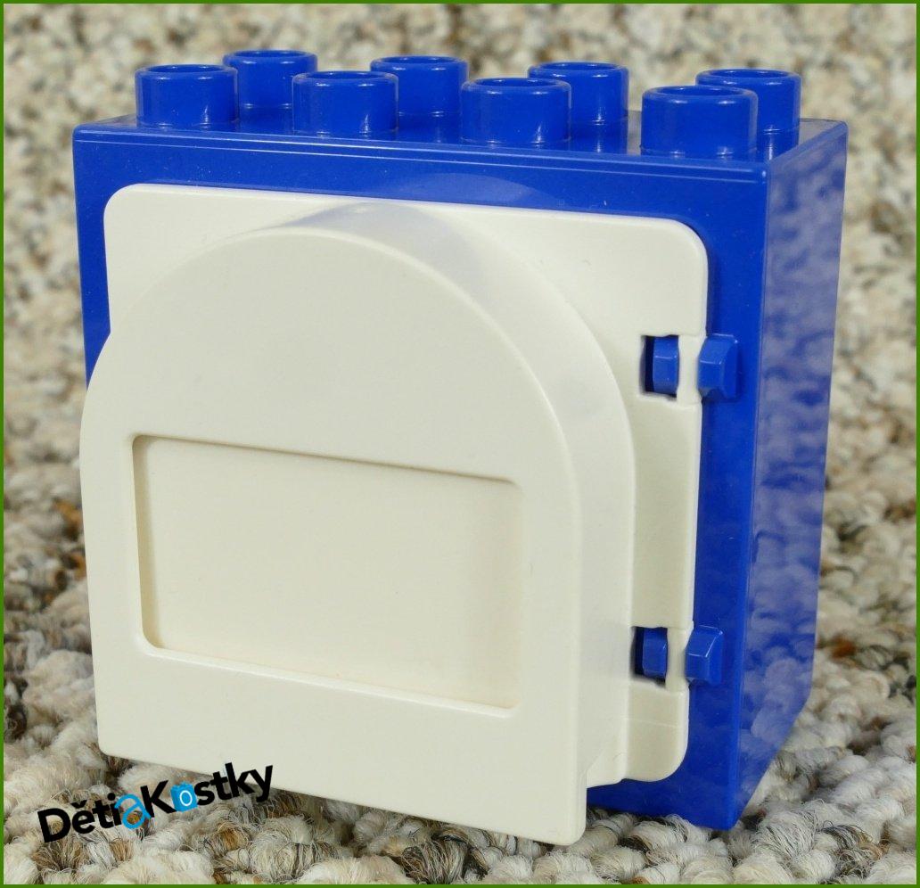 Lego® Duplo® Kostka se Schránkou Tmavě Modrá (Bílá Schránka)