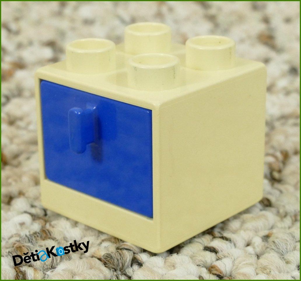 Lego® Duplo® Skříňka Malá Bílá Zežloutlá/Modrý Šuplík