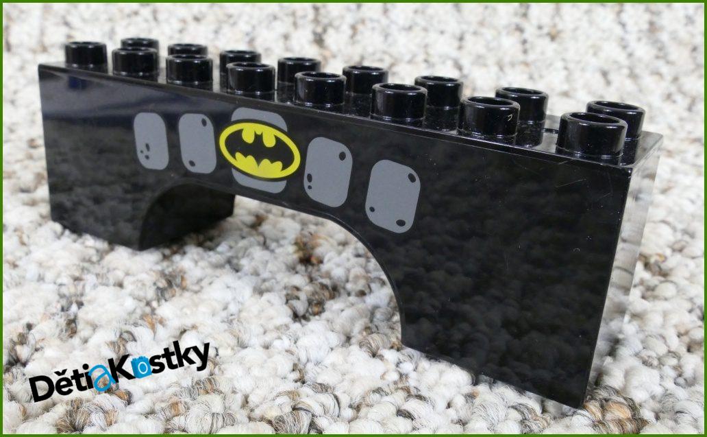Lego® Duplo® Kostka Dlouhá Klenba Černá 2x8 - Batman