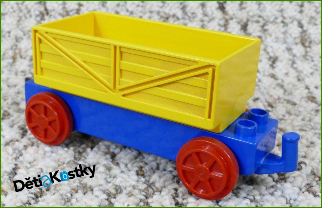 Lego® Duplo® Vagon - Dlouhý Podvozek se Žlutou Korbou 2x6