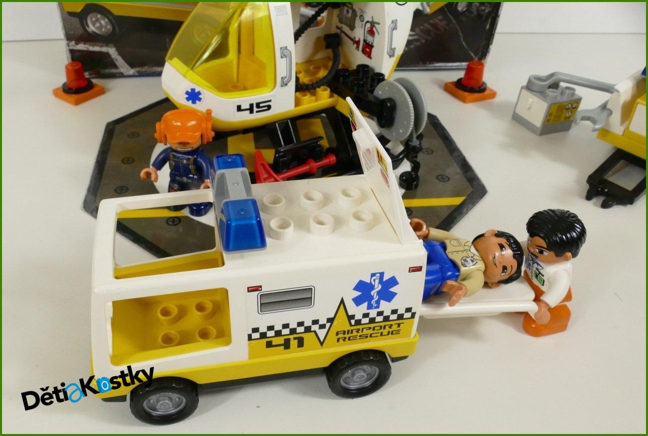 Lego® Duplo® Set 7841 - Letištní Vrtulník a Sanitka s Krabicí