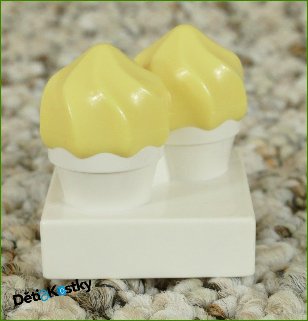 Lego® Duplo® Dortík/2 Zmrzliny Bílá Hranatá/Žlutý Krém