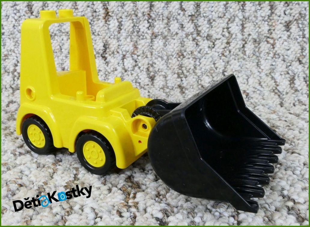Lego® Duplo® Nakladač Malý Žlutý s Velkou Černou Radlicí