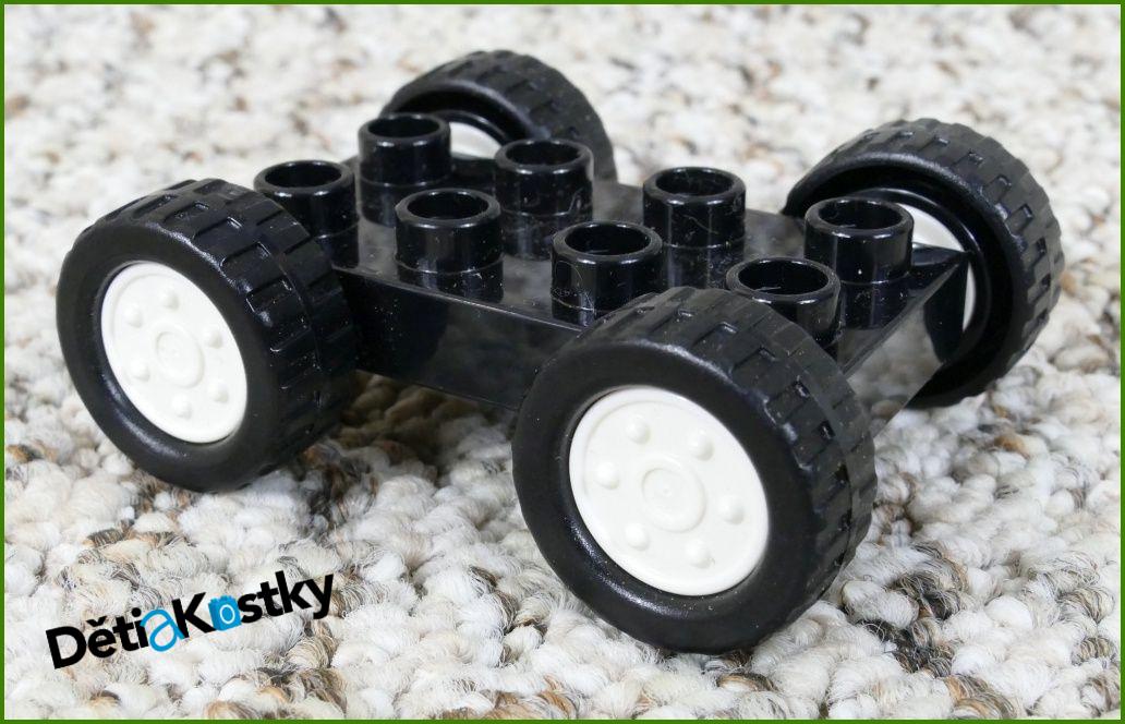 Lego® Duplo® Podvozek Autíčka 4x4 Černý - Bílá Kola