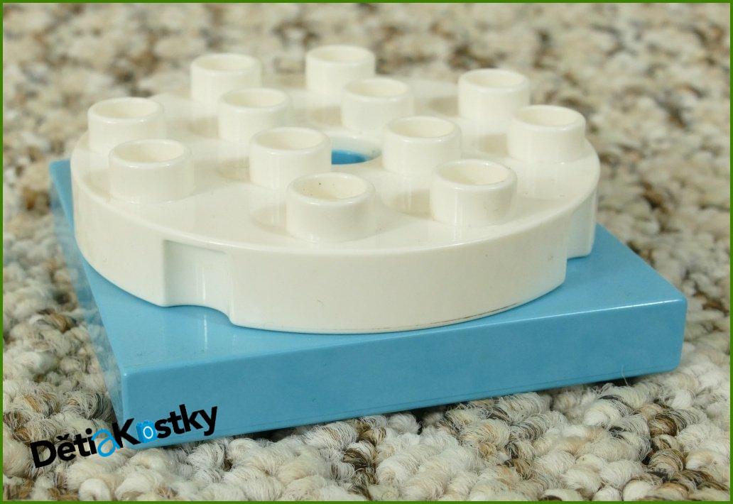 Lego® Duplo® Otočná Část Velká Tyrkysová-Bílá