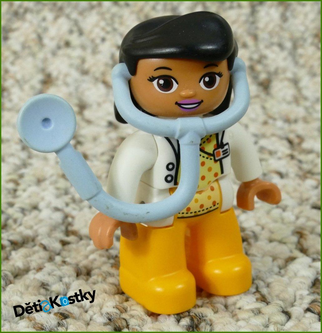 Lego® Duplo® Figurka Doktorka s Modrým Stetoskopem