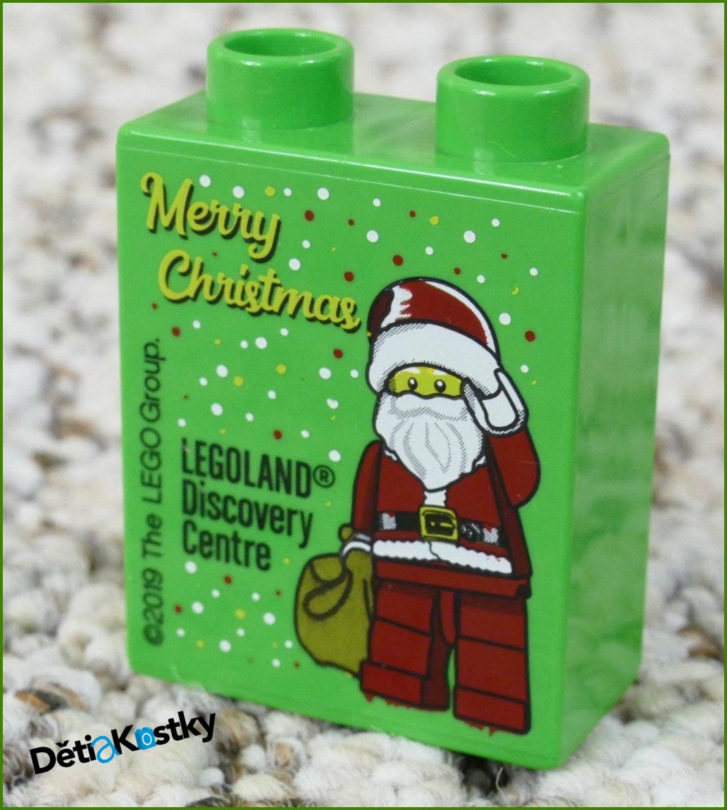 Lego® Duplo® Kostka 1x2x2 Světle Zelená - Merry Christmas 2019