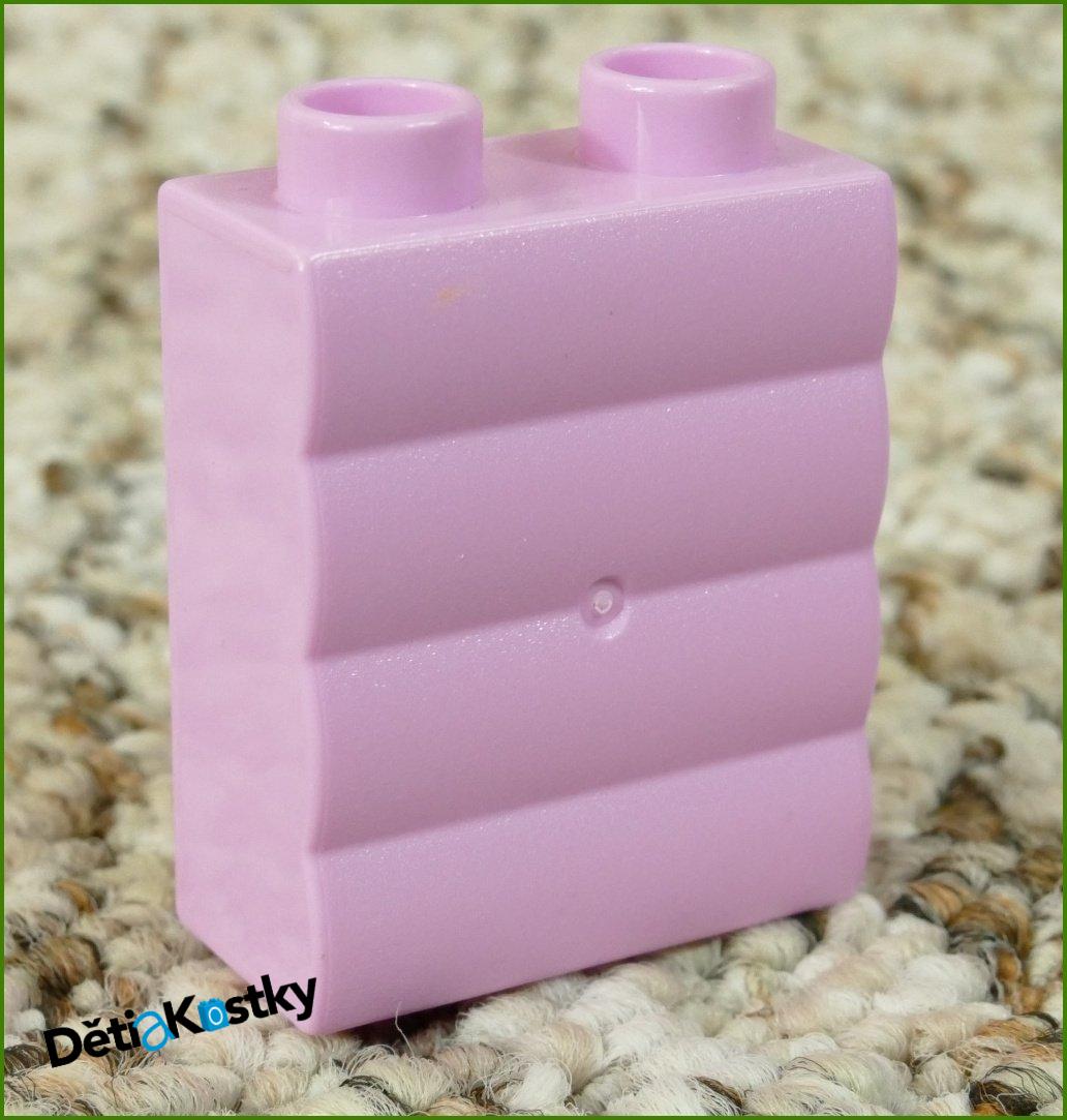 Lego® Duplo® Kostka 1x2x2 Růžová Tvarovaná