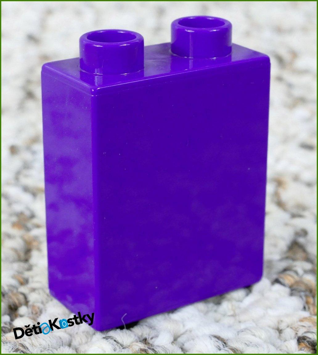 Lego® Duplo® Kostka 1x2x2 Tmavě Fialová