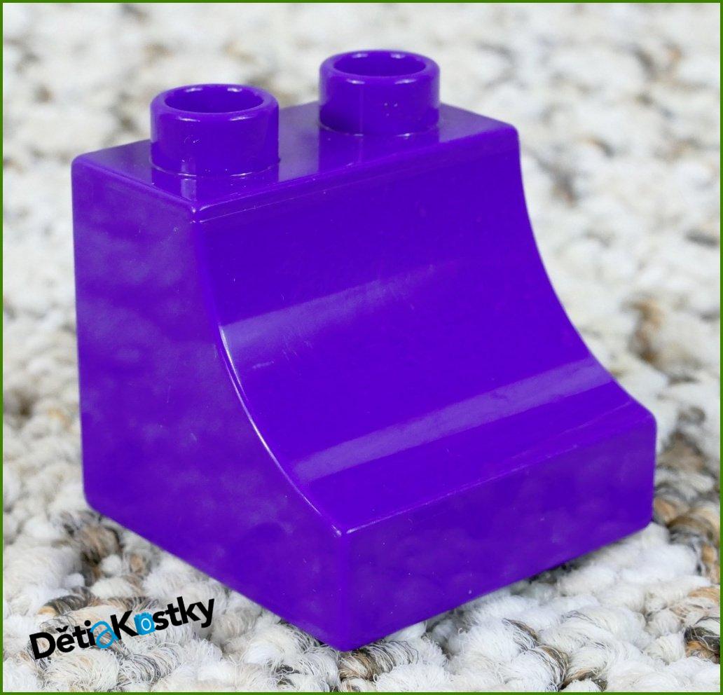 Lego® Duplo® Kostka 2x2 Zkosená Zakulacená (VN) Tmavě Fialová