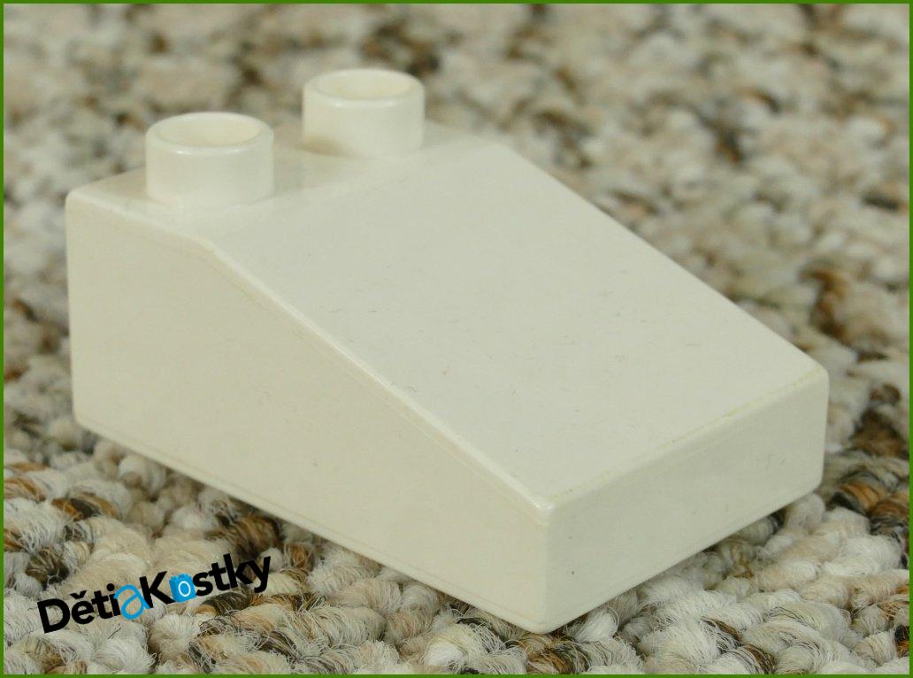 Lego® Duplo® Kostka 2x3 Zkosená Nízká Stříška Bílá