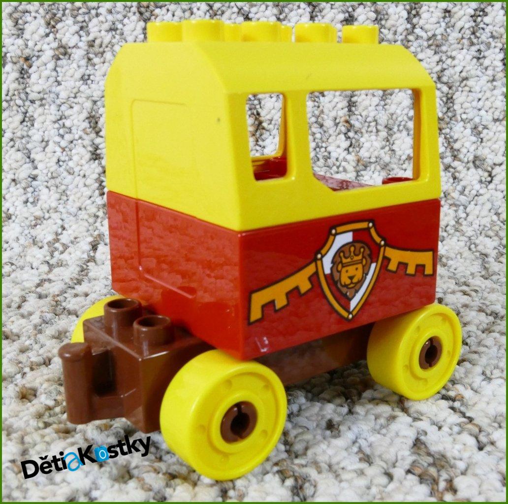 Lego® Duplo® Rytířský Vůz - Hnědý Podvozek/Žlutá Střecha