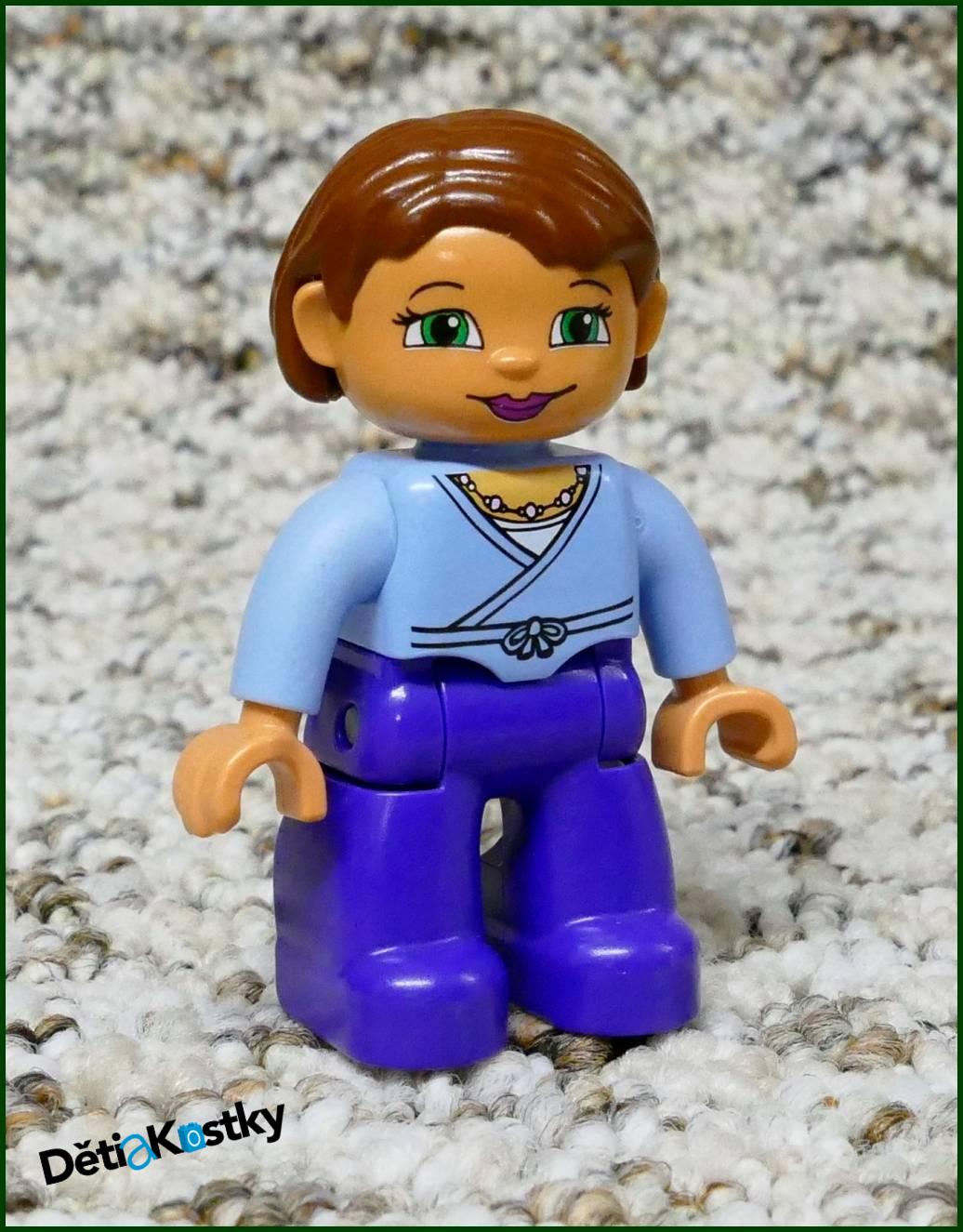 Lego® Duplo® Figurka Maminka Fialovo/Modrá