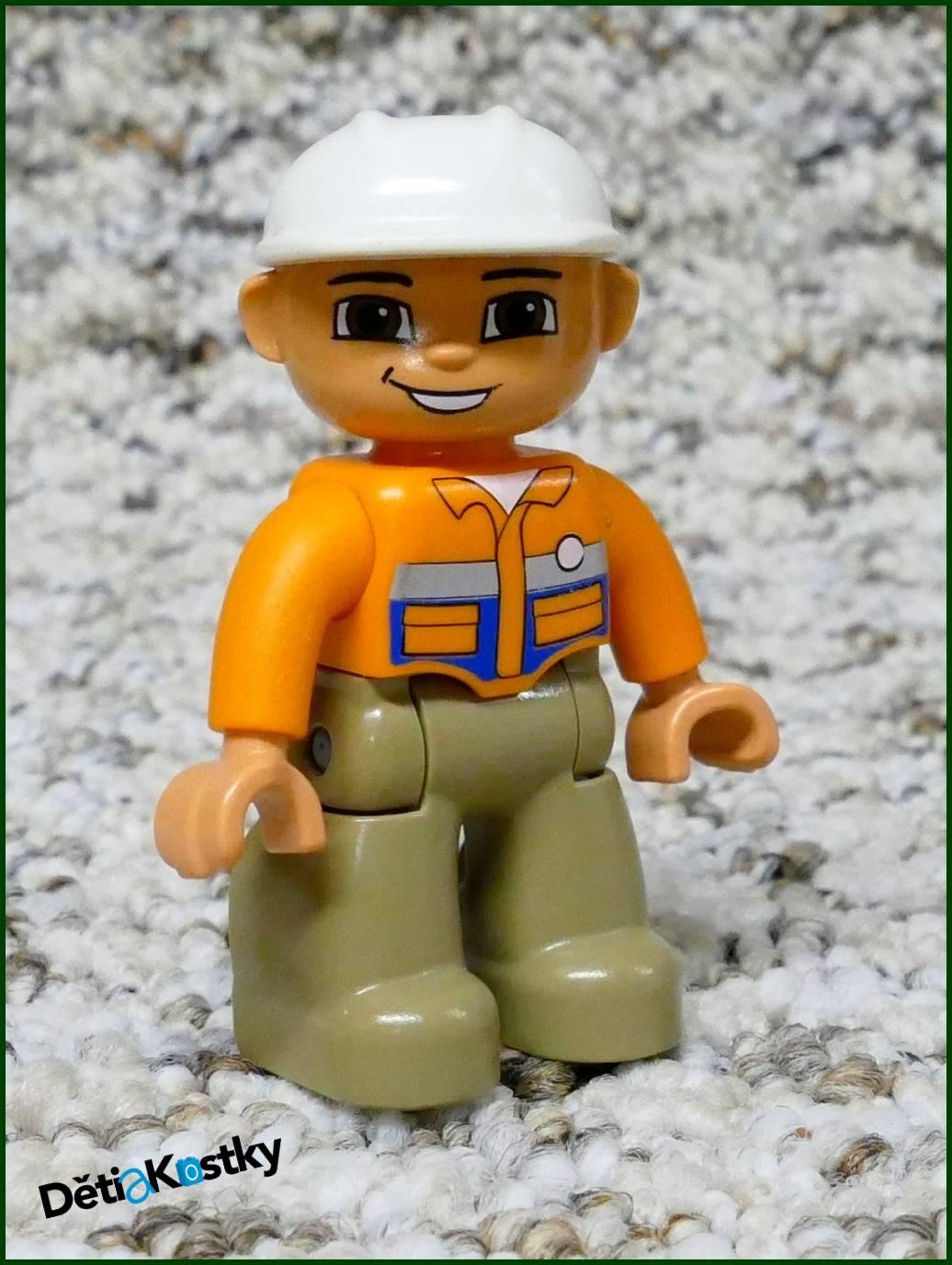 Lego® Duplo® Figurka Cestář Bílá Helma
