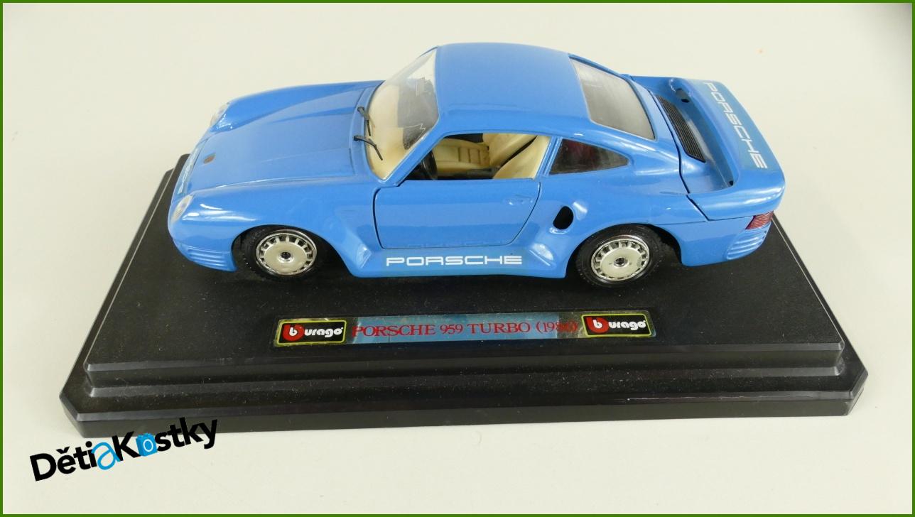 Model Auta Bburago 1:24 - Porsche 959 Turbo s Podstavcem