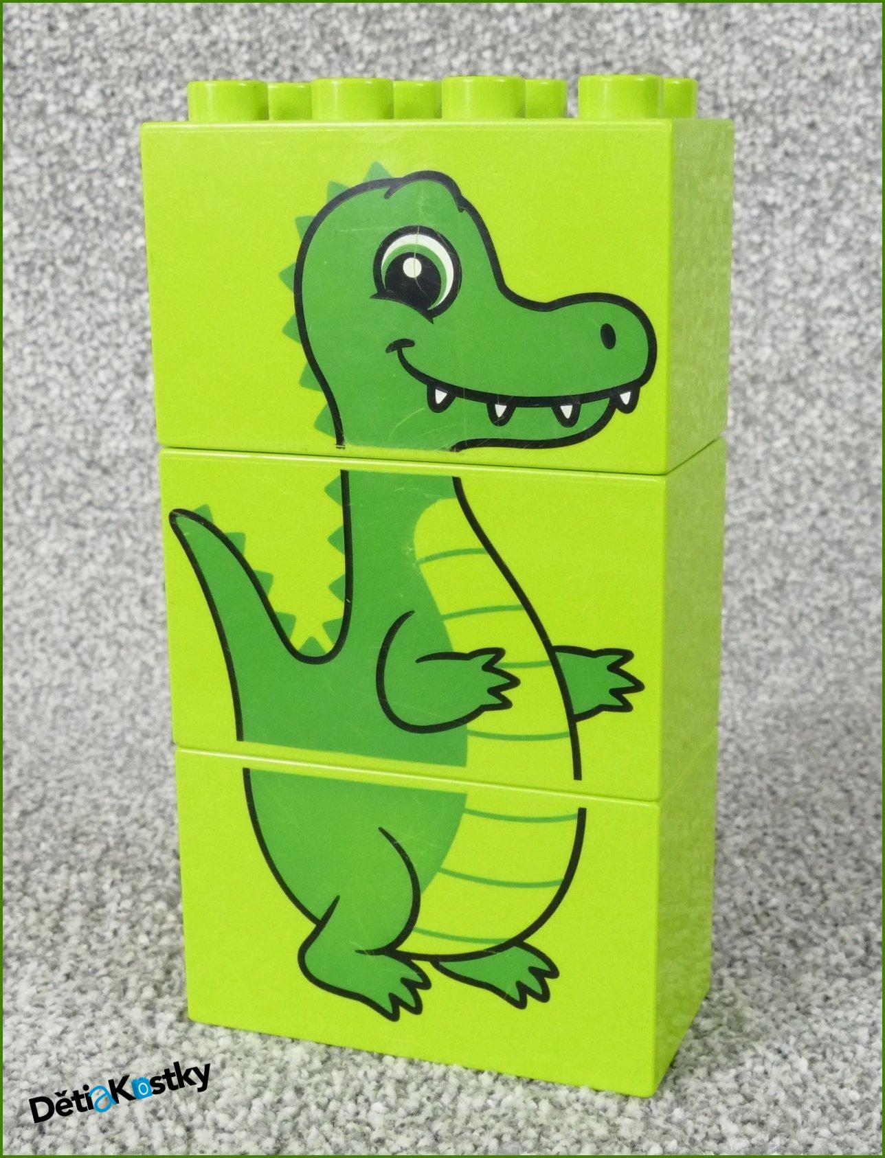 Lego® Duplo® Zvířátko z Kostek 2x4x2 - Krokodýl