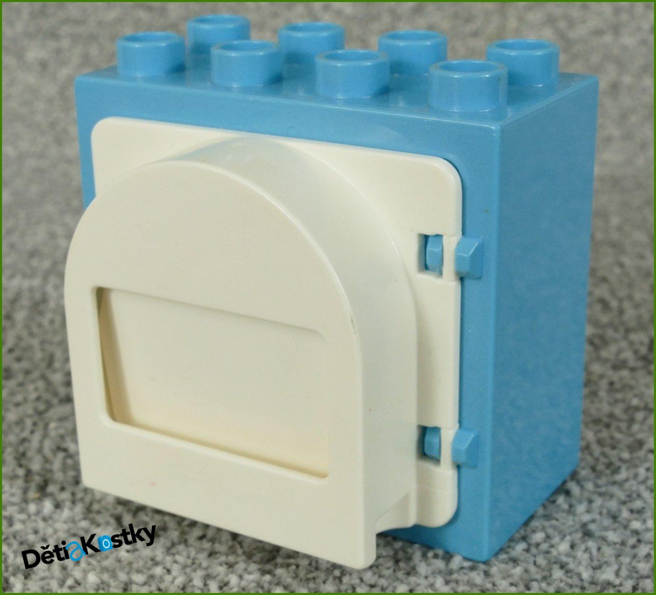 Lego® Duplo® Kostka se Schránkou Tyrkysová (Bílá Schránka)