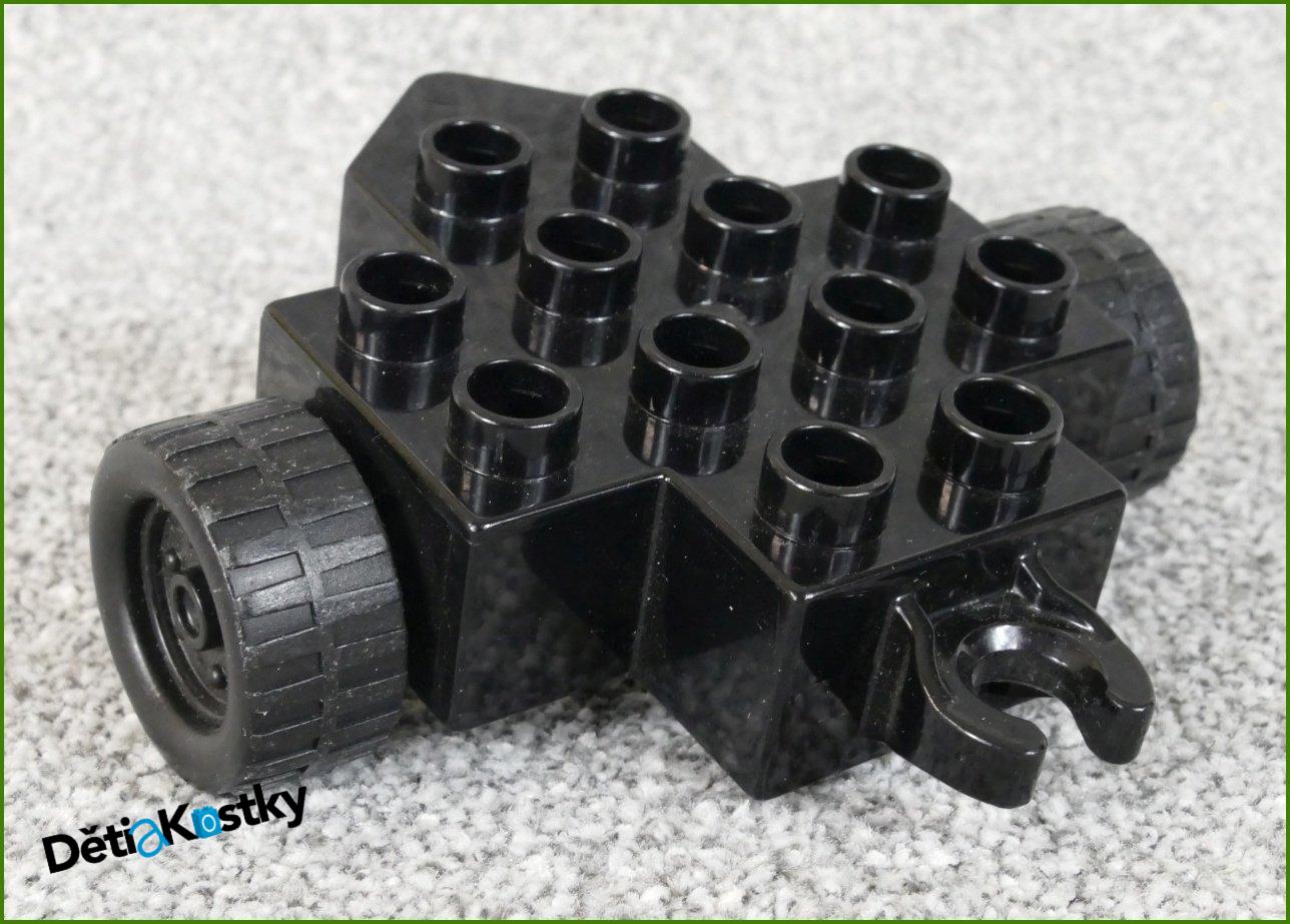 Lego® Duplo® Podvozek 4x4 Černý se Dvěma Kolečky