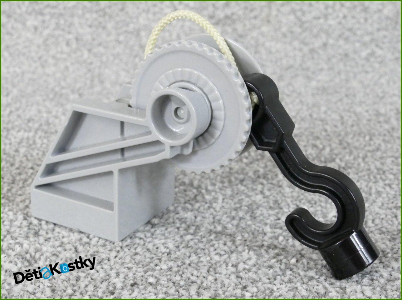 Lego® Duplo® Naviják Šedý - Šedé Kolečko s Hákem