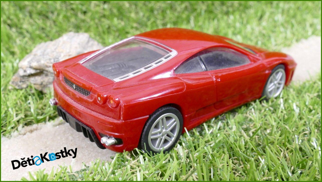Model Autíčka Shell V-Power (Hotwheels) - Ferrari F430 - horší přední pravá pneu - natahovací