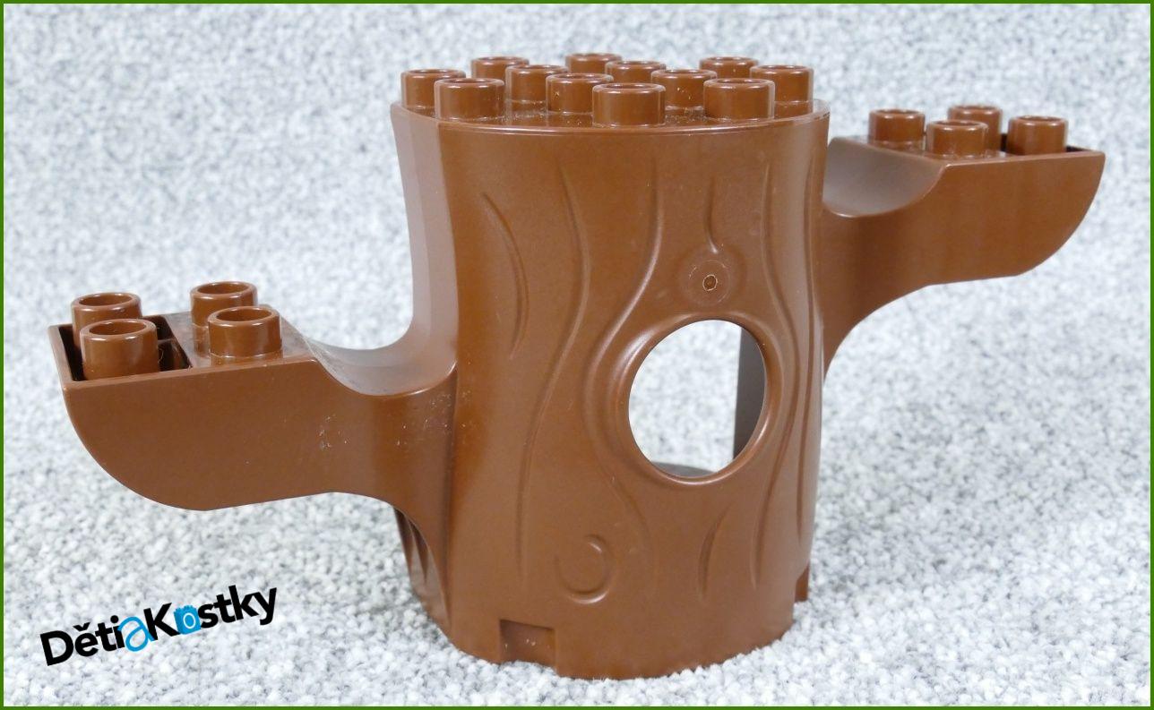 Lego® Duplo® Strom Tmavě Hnědý s Větvemi a Otvorem