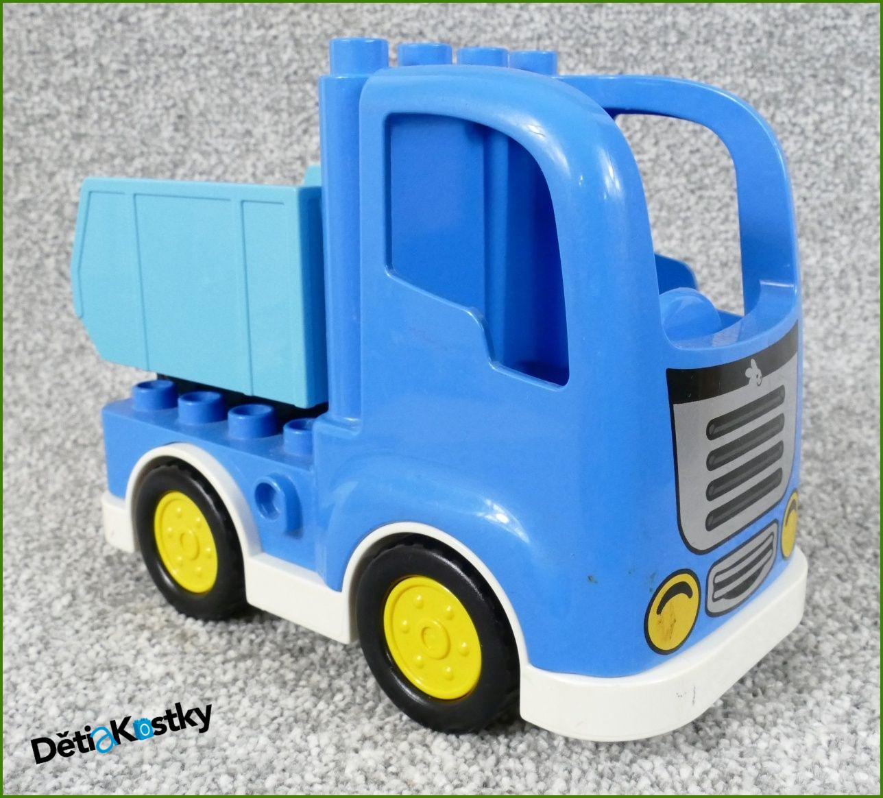 Lego® Duplo® Nákladní Auto Modré s Vyklápěcí Korbou Malou Tyrkys - Novější Typ