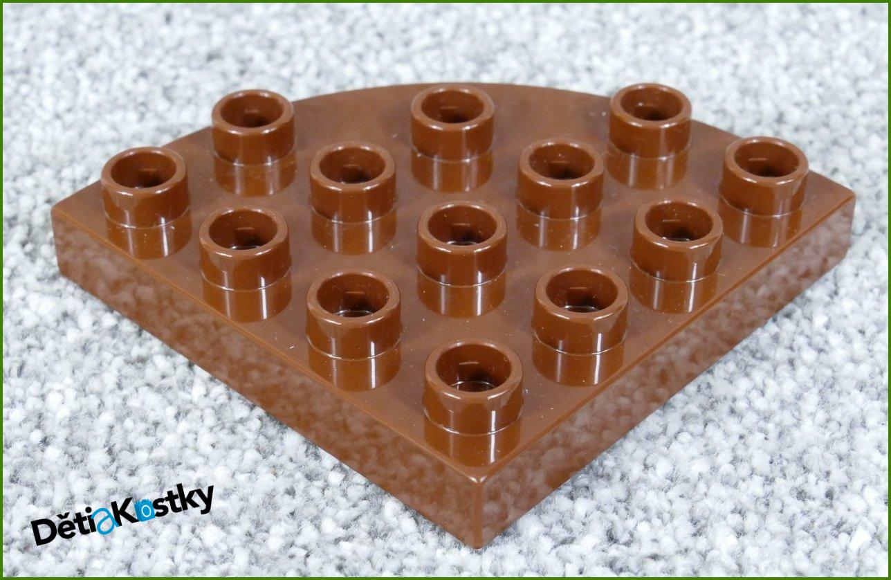 Lego® Duplo® Podložka/Destička 4x4 Kulatá Tmavě Hnědá