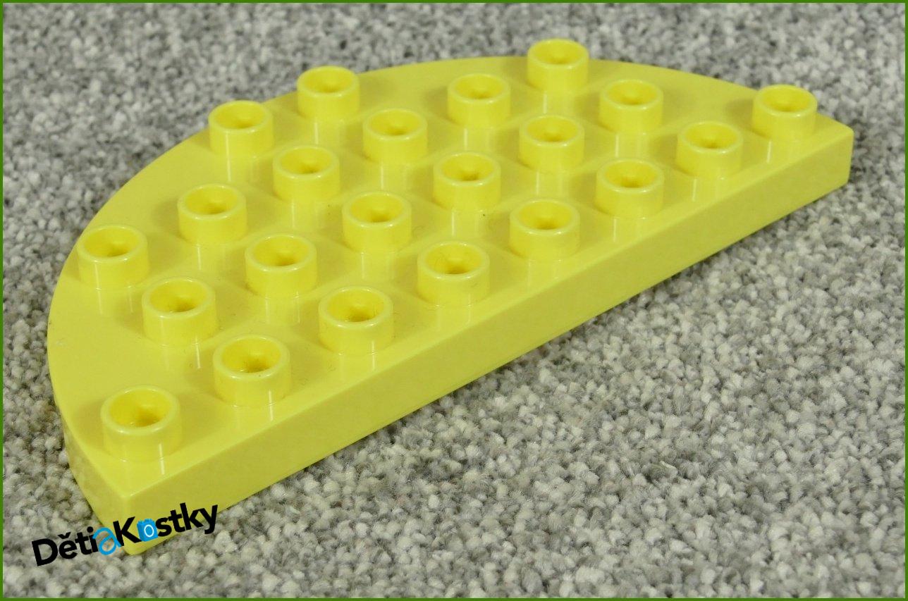 Lego® Duplo® Podložka/Destička 4x8 Půlkulatá Světlounce Žlutá