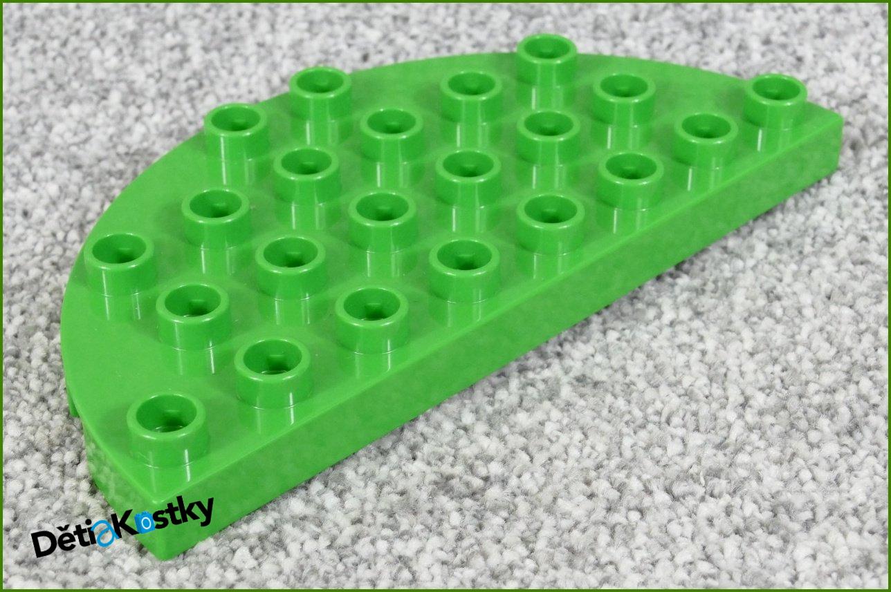 Lego® Duplo® Podložka/Destička 4x8 Půlkulatá Světle Zelená