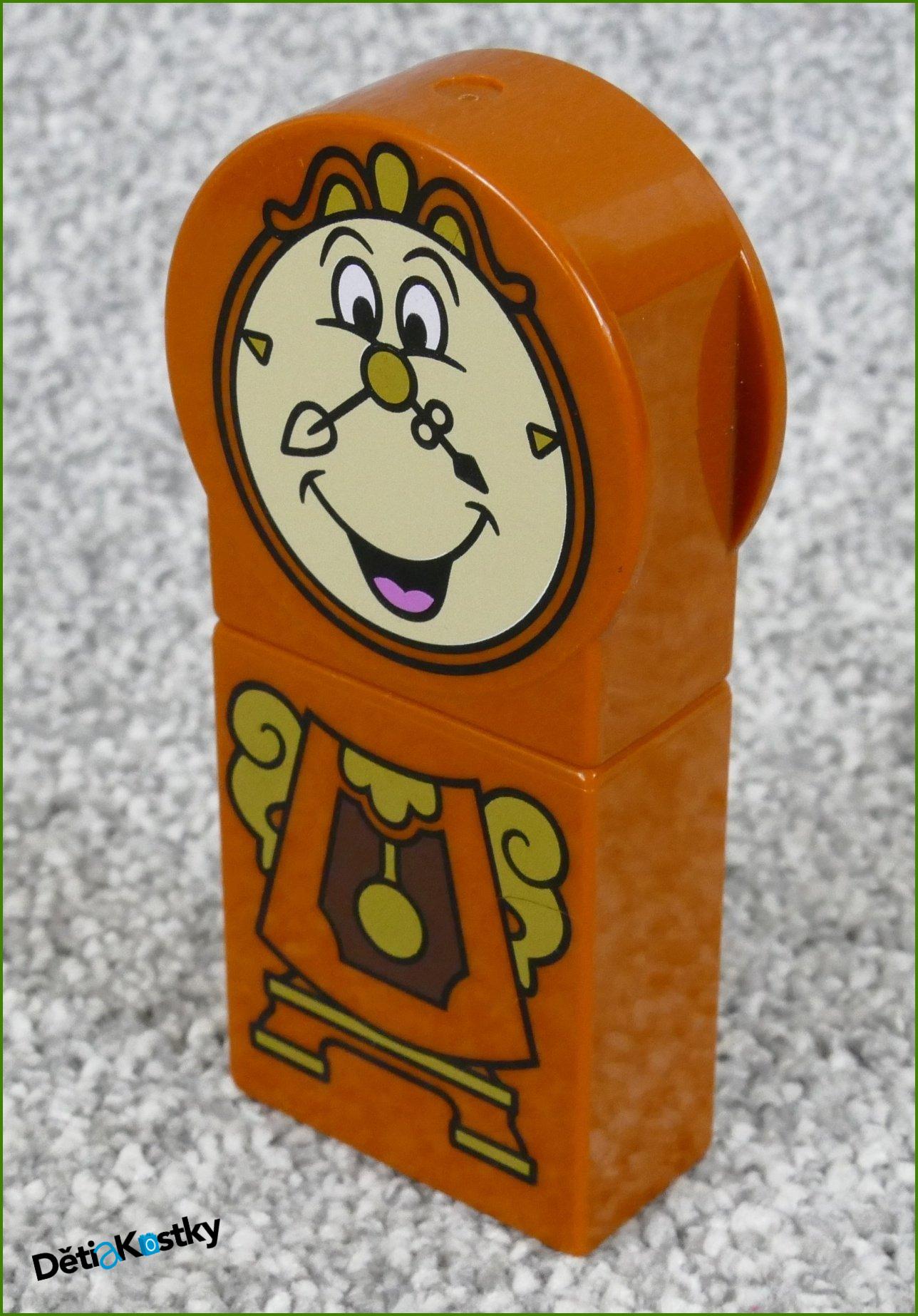 Lego® Duplo® Hodiny Hnědé s Obličejem