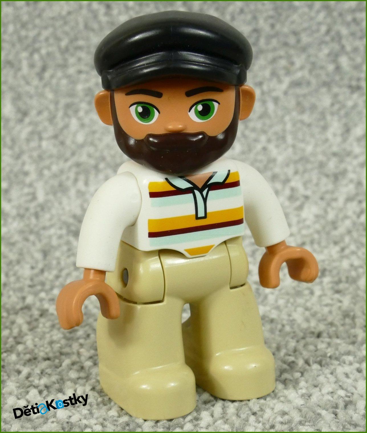 Lego® Duplo® Figurka Pána s Čepicí a Vousy
