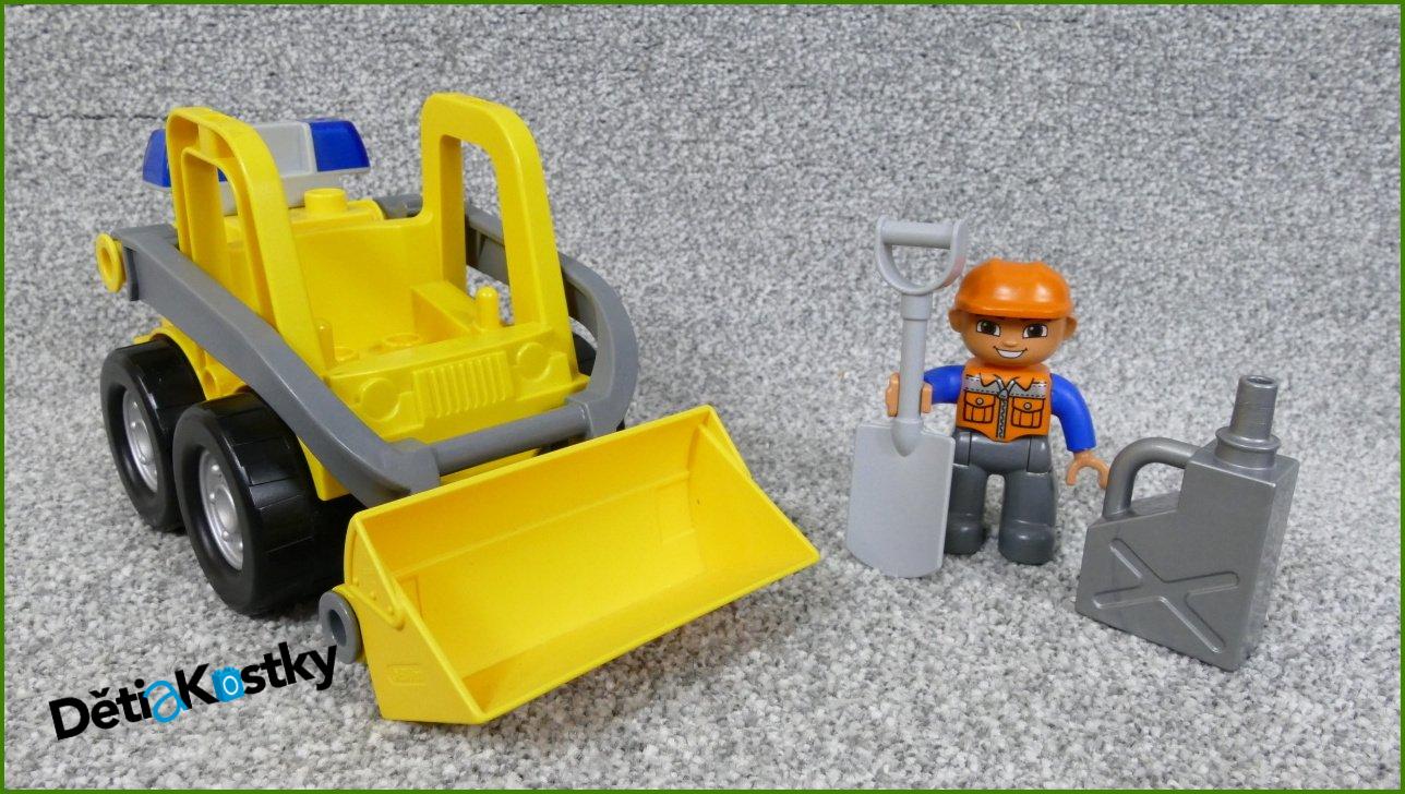 Lego® Duplo® Nakladač Žlutý s Figurkou, Majáčkem, Kanystrem