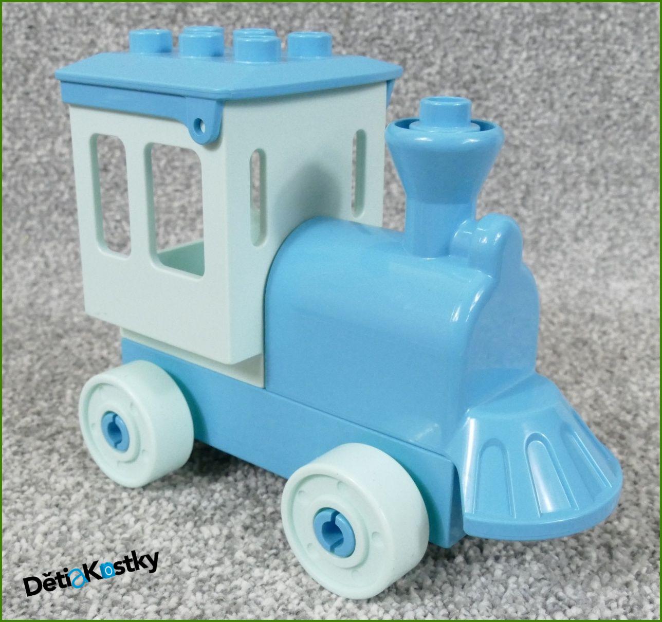 Lego® Duplo® Mašinka Parní Tyrkysový s Tyrkysovou Kabinkou