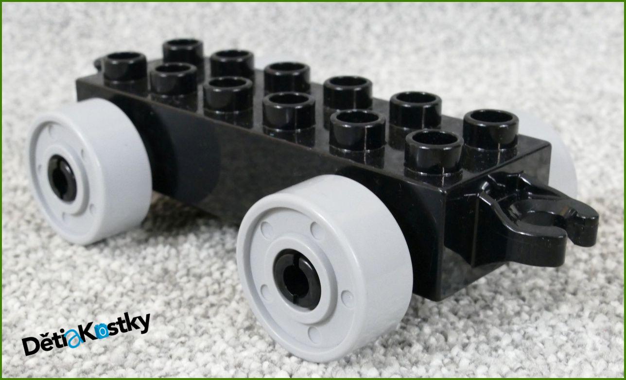 Lego® Duplo® Podvozek pro Auta Černý - Světle Šedá Kola