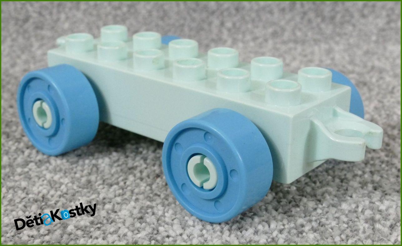 Lego® Duplo® Podvozek pro Auta Světle Tyrkysový - Tmavě Tyrkysová Kola