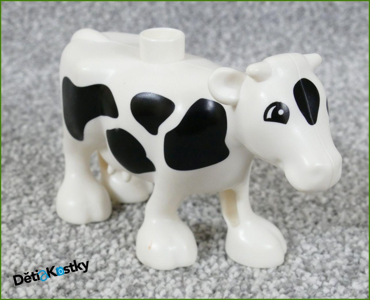 Lego® Duplo® Kravička Bílá Novější Typ - Bílé Vemeno
