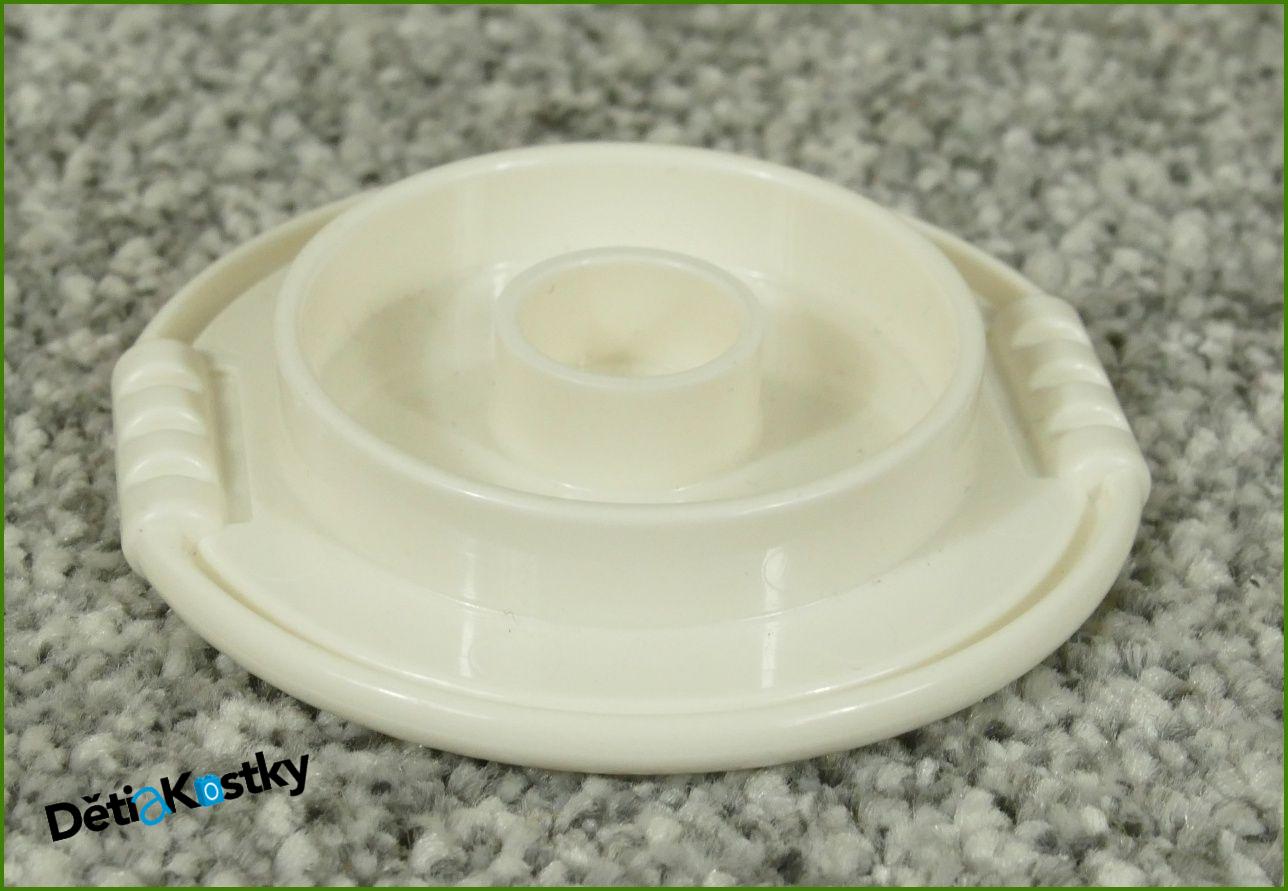 Lego® Duplo® Tác/Disk s Potiskem Bílý (Duha-Proužky)