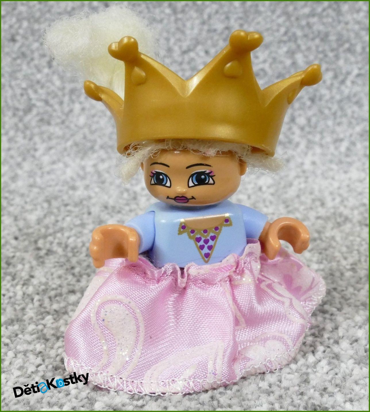 Lego® Duplo® Figurka Princezna s Vlasy, Korunou a šaty