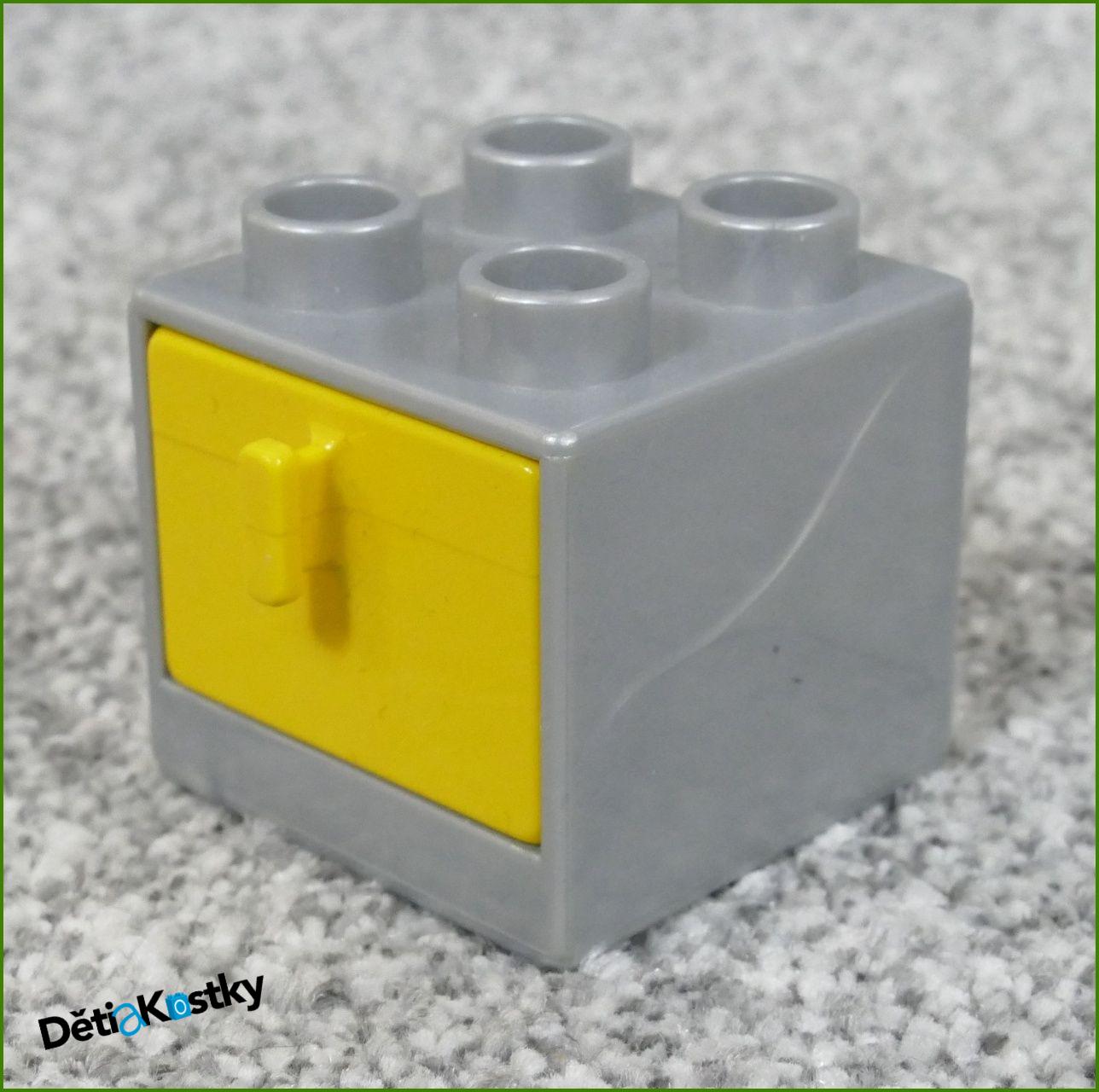 Lego® Duplo® Skříňka Malá Šedá/Žlutý Šuplík