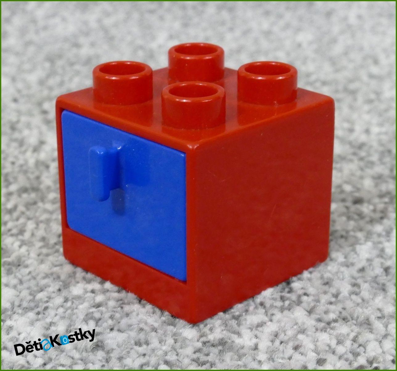 Lego® Duplo® Skříňka Malá Červená/Modrý Šuplík
