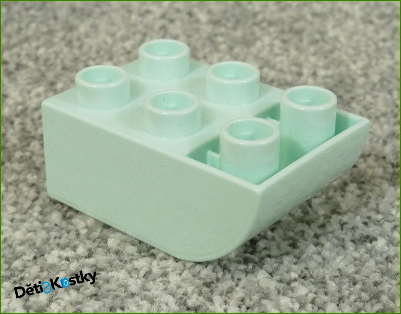Lego® Duplo® Kostka 2x3 Zaoblená Invert - Bledě Mentolová