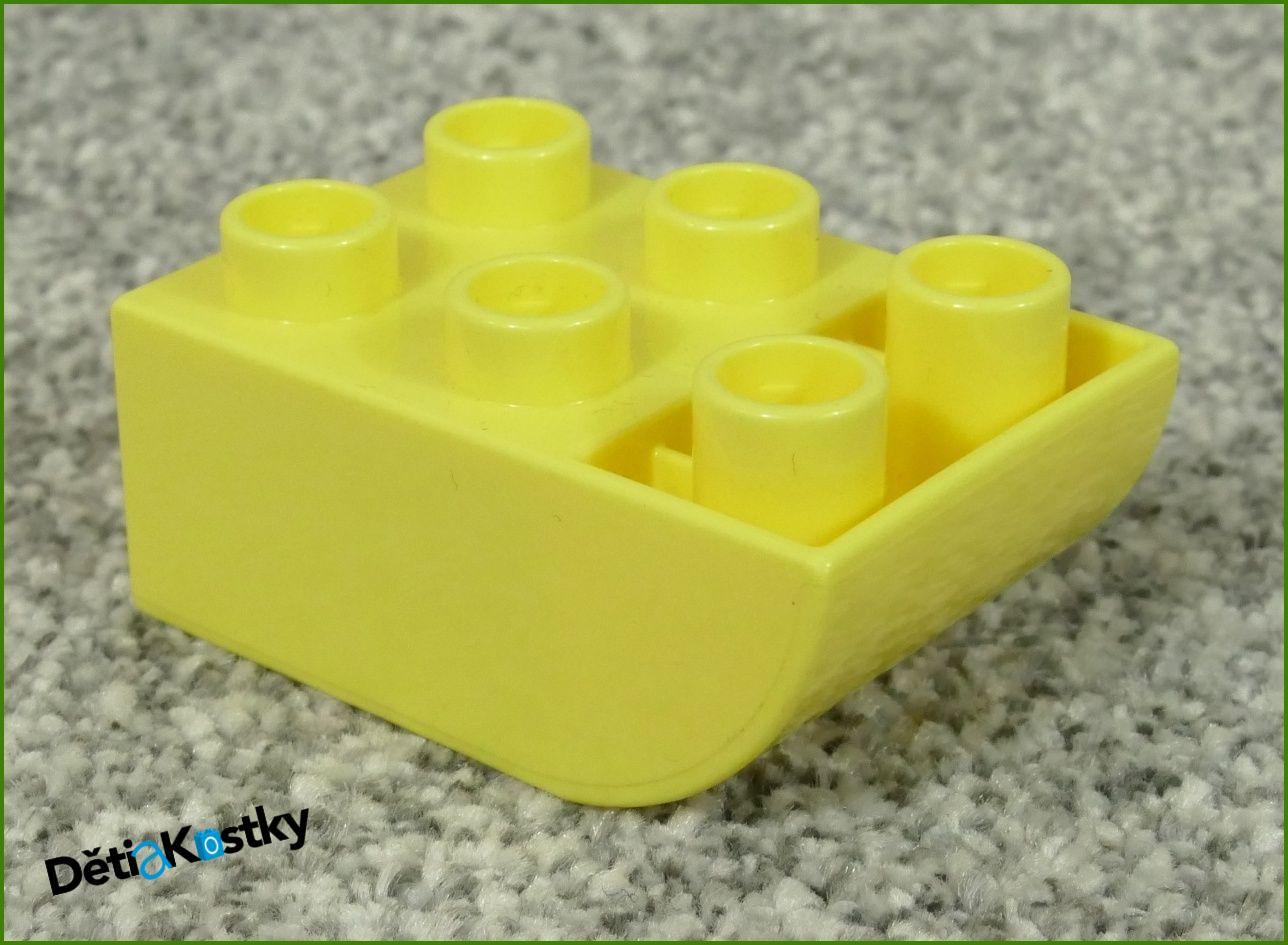 Lego® Duplo® Kostka 2x3 Zaoblená Invert - Světlounce Žlutá