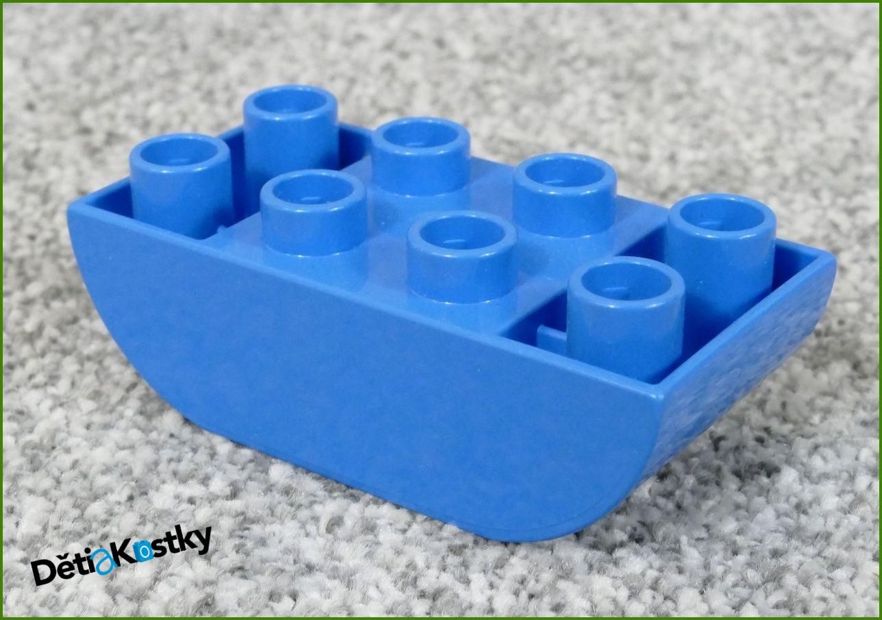 Lego® Duplo® Kostka 2x4 Zaoblená Invert - Azurová