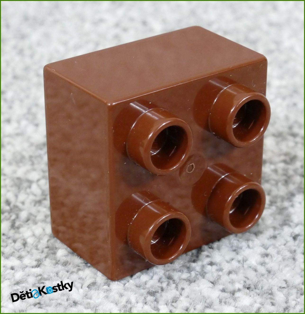 Lego® Duplo® Kostka 2x2 Tmavě Hnědá